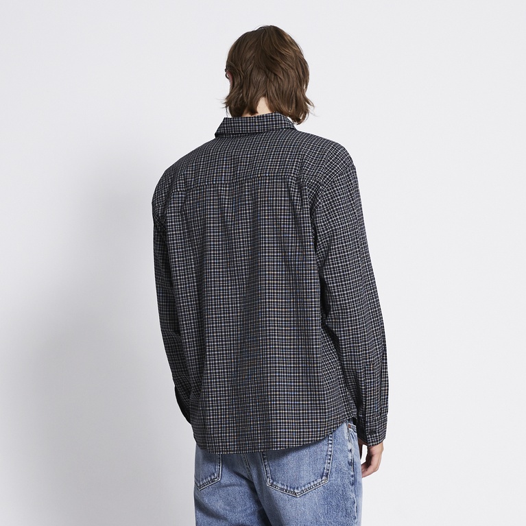 Boxy check shirt "Chicago" Black